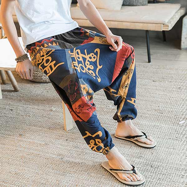 Pantalon style sarouel patchwork imprimé japonais-1.jpg