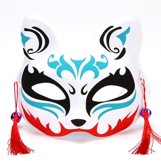 Masque Kitsune japonais tattoo style