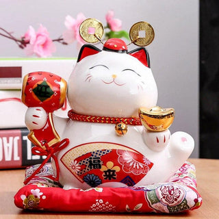 Tirelire Maneki Neko pièces porte bonheur et objets traditionnels