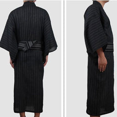 Yukata Homme Traditionnel Noir Rayures-3.jpg