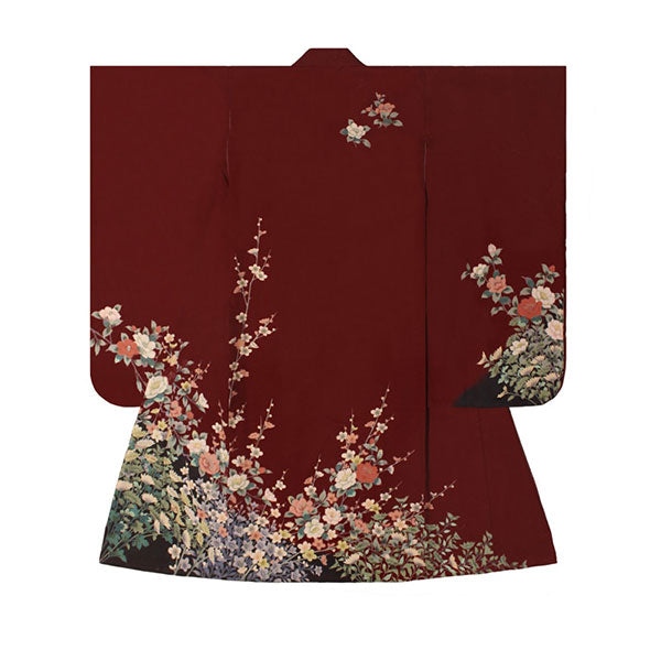 Kimono japonais Maiko bordeaux-5.jpg