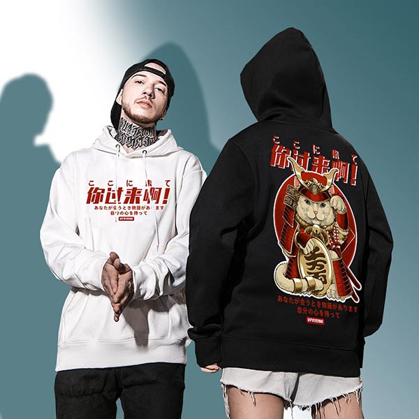 Sweat japonais neko samouraï-4.jpg