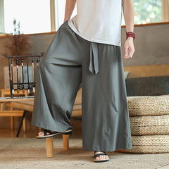 Pantalon Hakama japonais uni-3.jpg