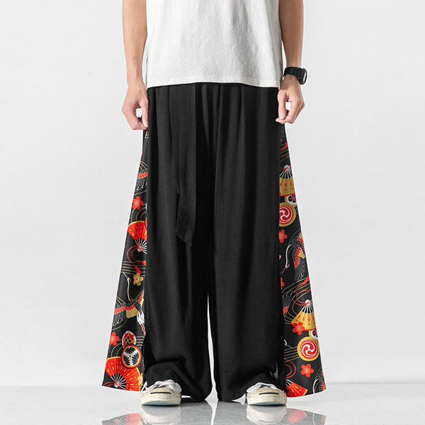 Pantalon très large motifs traditionnels japonais-2.jpg
