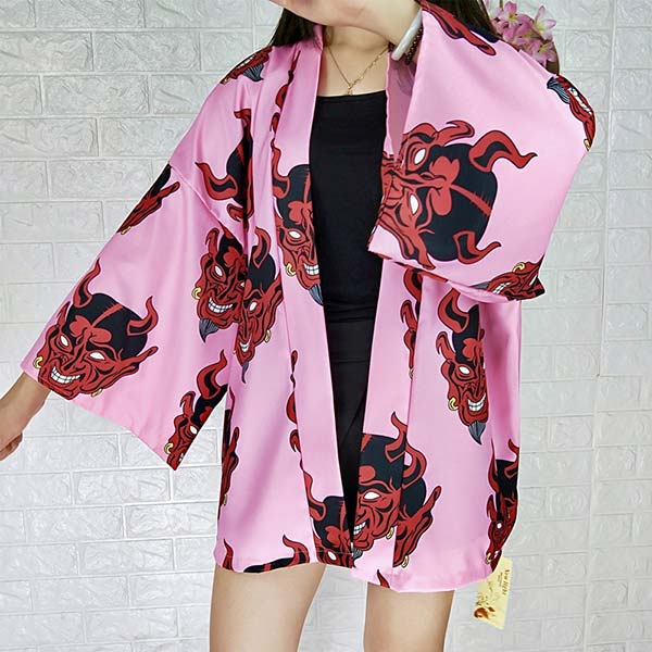Veste style Haori motif démon japonais-1.jpg