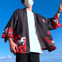 Veste Kimono Rouge Légendes & Symboles-1.jpg