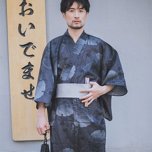 Yukata Kimono Homme Nuit Japonaise