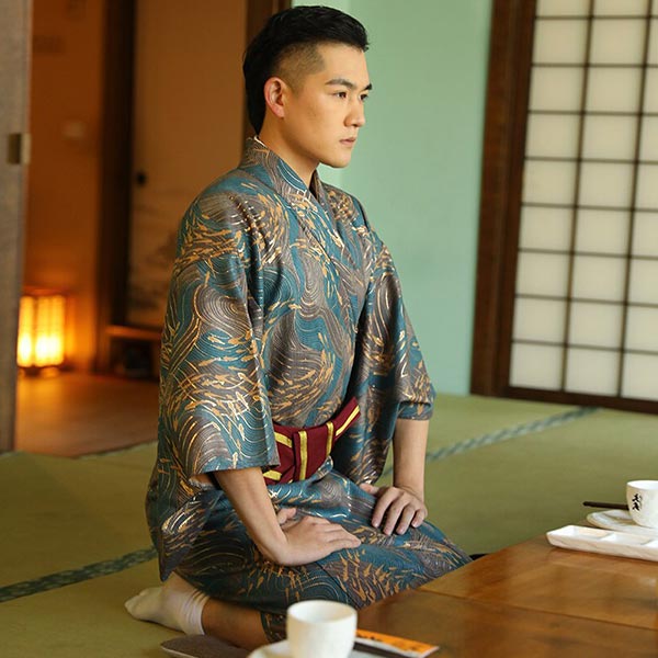 Kimono Japonais Homme Motifs Sakana
