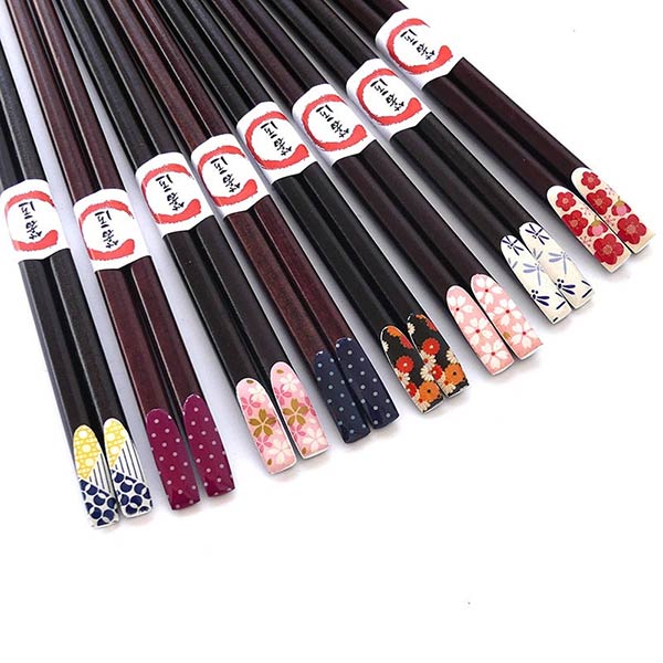 Baguettes japonaises colorées