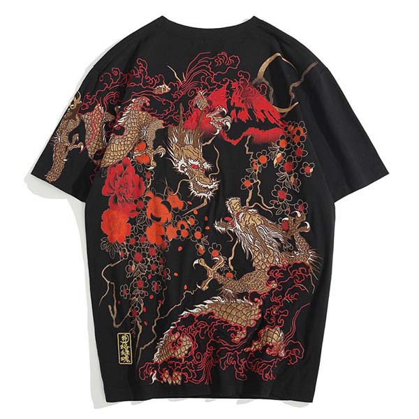 T-shirt japonais dragon Ryū