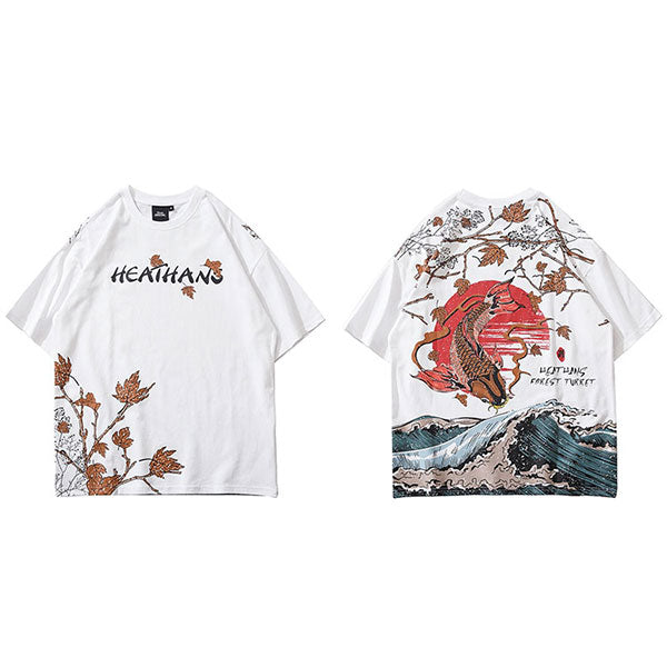 T-shirt japonais carpe koï d'automne-2.jpg