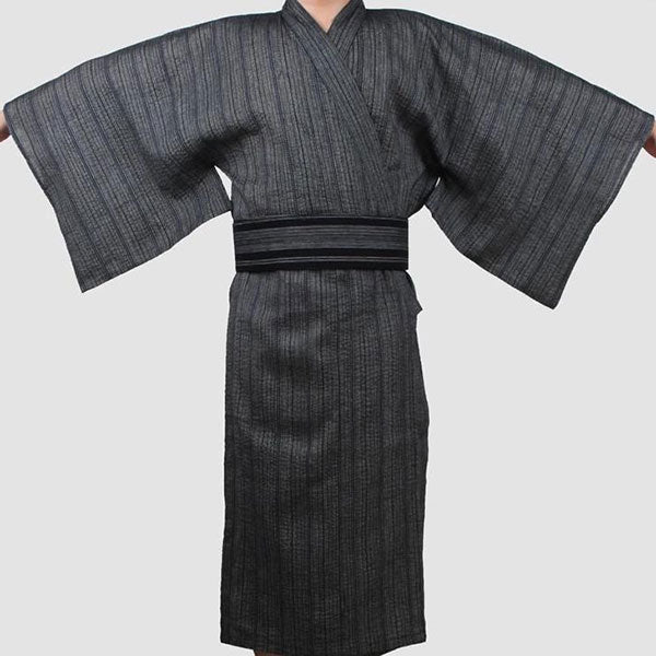 Yukata Homme Traditionnel Gris Rayures-1.jpg