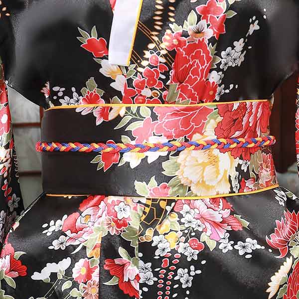 Kimono japonais satiné noir-5.jpg