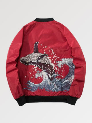 Blouson Sukajan japonais baleine Kanagawa