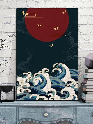 Tableau japonais papillons de nuit