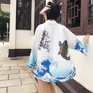 Veste de kimono court Kanagawa