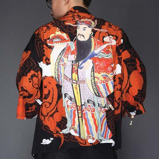 Veste Kimono Rouge Ukiyo