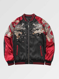 Bomber bicolore rouge style Sukajan japonais motif phoenix-1.jpg