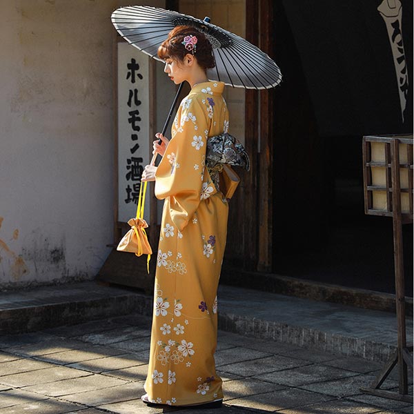 Kimono japonais jaune pour femme-3.jpg