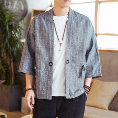 Veste Kimono Homme Moderne Unie-6.jpg