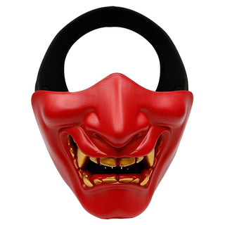Masque de démon japonais Oni rouge