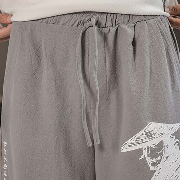Pantalon japonais large imprimé samouraï-5.jpg