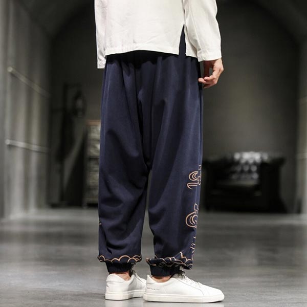 Pantalon large pour homme motifs japonais Kumo-11.jpg
