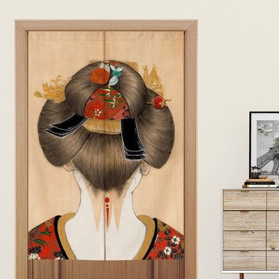 Noren rideau japonais Geisha