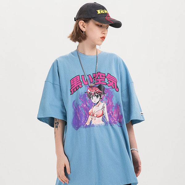 T-shirt japonais Manga Girl-1.jpg