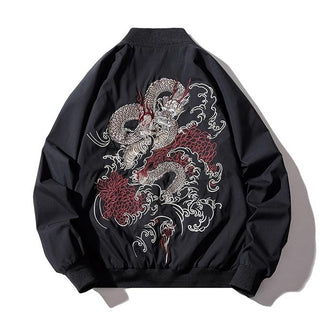 Blouson Sukajan style bomber broderie dragon