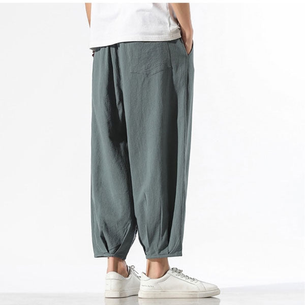 Pantalon japonais imprimé motif grue-2.jpg