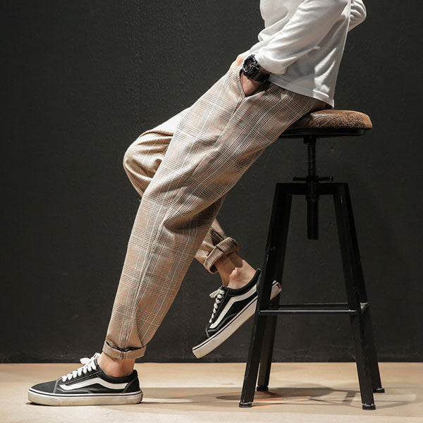 Pantalon style japonais à carreaux-4.jpg