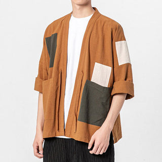 Veste Kimono Homme Motifs Géométriques
