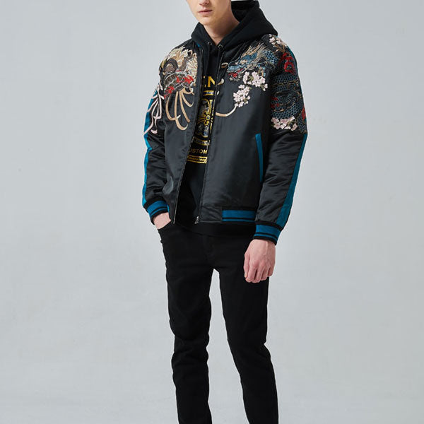 Sukajan veste japonaise tigre et phoenix-2.jpg
