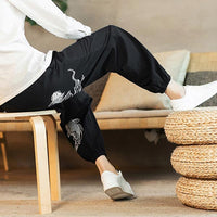Pantalon style japonais motif carpe koï-2.jpg