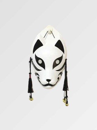 Masque japonais traditionnel Kitsune noir
