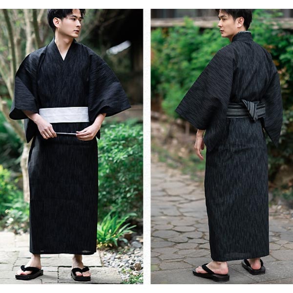 Kimono Homme Noir Strié-1.jpg
