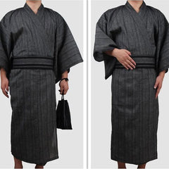 Yukata Homme Traditionnel Gris Rayures-2.jpg