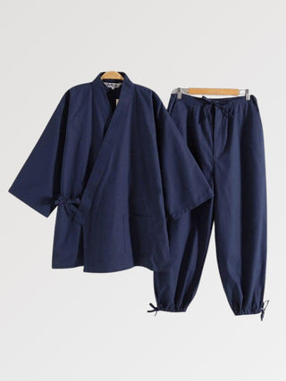 Jinbei japonais pour homme uni pantalon