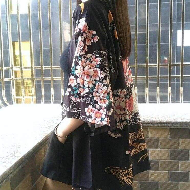 Veste Kimono Femme Carpe Koï Sakura-2.jpg