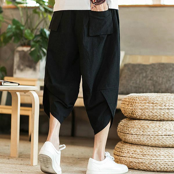 Pantalon japonais pour homme carpe koï brodé-1.jpg