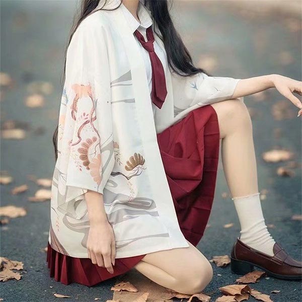 Veste style Haori blanc pour femme-2.jpg