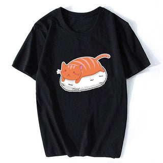 T-shirt sushi chat kawaii