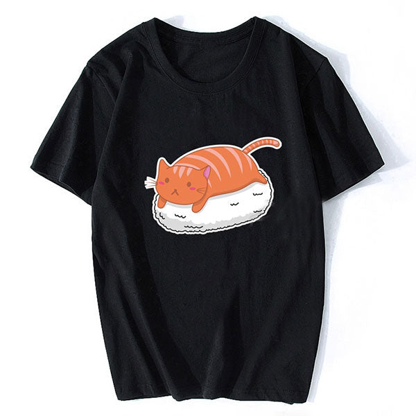 T-shirt sushi chat kawaii