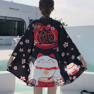 Veste Haori Maneki Neko