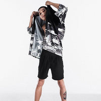 Veste Kimono Homme Dragon Black & White-2.jpg