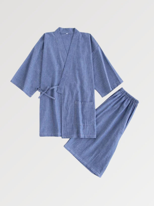 Jimbei japonais léger pour homme uni-0.jpg