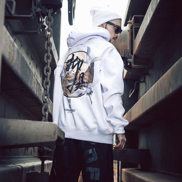 Sweat japonais envol des grues