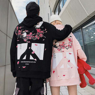 Hoodie japonais branche de sakura
