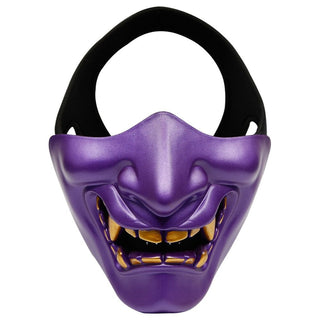 Masque de démon japonais Oni violet